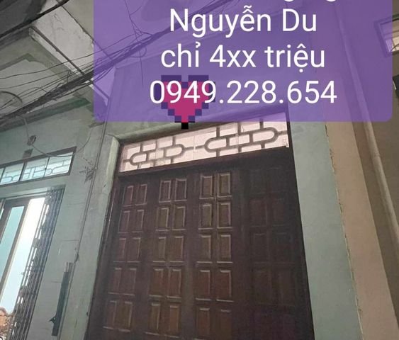 Nhà giá rẻ chỉ 4xx triệu: nhà 2,5 tầng ngõ đường Nguyễn Du trung tâm thành phố-0949228654