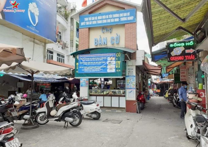 MẶT TIỀN CHỢ BÀN CỜ, HXH 8M, NHÀ CŨ, ĐANG CHO THUÊ, TIỆN XÂY MỚI , 34M2, GIÁ 7TỶ25  