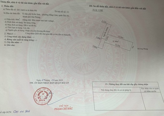 Bán nhà phố Kiều Sơn diện tích 48m 3 tầng GIÁ 2.45 tỉ ô.tô tận cửa