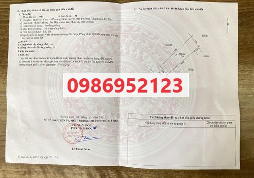 ✔️Gia đình cần bán mảnh đất tại Ích Vịnh, Phương Đình, Đan Phượng (gần nhà thờ Ích Vịnh), 31tr/m2; 0986952123