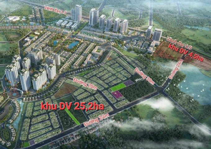 Bán lô đất 1021-1 có diện tích 54m đường rộng 20,5m nhìn ra 14 tòa chung cư An Lạc Green Symphony đang xây 