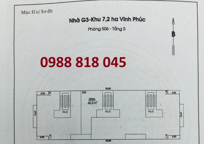 Chính chủ bán nhà G3 Khu 7,2ha Vĩnh Phúc, Ba Đình (ngõ 462 đường Bưởi) 2PN, miễn TG