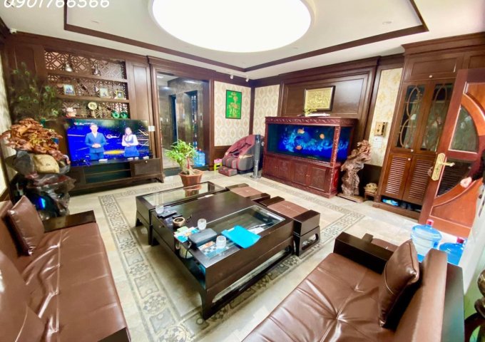 Biệt Thự Siêu Vip Quận Hoàng Mai, Phố Tân Mai, 130m x 6T, Mt 6m, Giá hơn 25 tỷ.