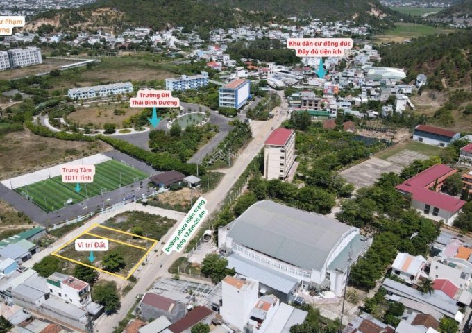 Nhượng lô đất full thổ cư, ngang 37m, đường hiện trạng 2 mặt tiền 10-20m, khu phía Bắc Nha Trang, Khánh Hoà