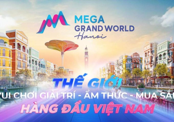 Cho thuê Shophouse Vinhomes Mega Grand World Hà Nội miễn phí 12 thang