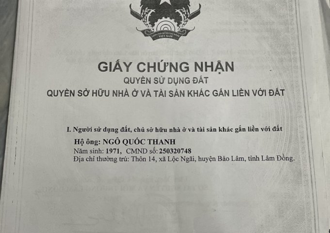 NHÀ ĐẸP - GIÁ TỐT - Cần Bán Căn Nhà Vị Trí Đắc Địa Huyện Bảo Lâm, Lâm Đồng
