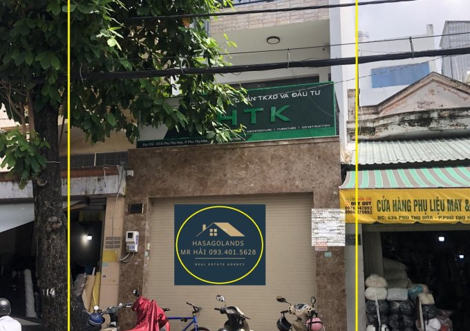 Cho thuê nhà Mặt Tiền KD Phú Thọ Hòa 72m2,  3TẦNG, 25triệu