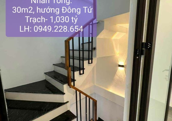 Nhà đẹp mới tinh chỉ 1tỷ030 ngõ Trần Nhân Tông, xây 1 căn duy nhất, LH: 0949.228.654