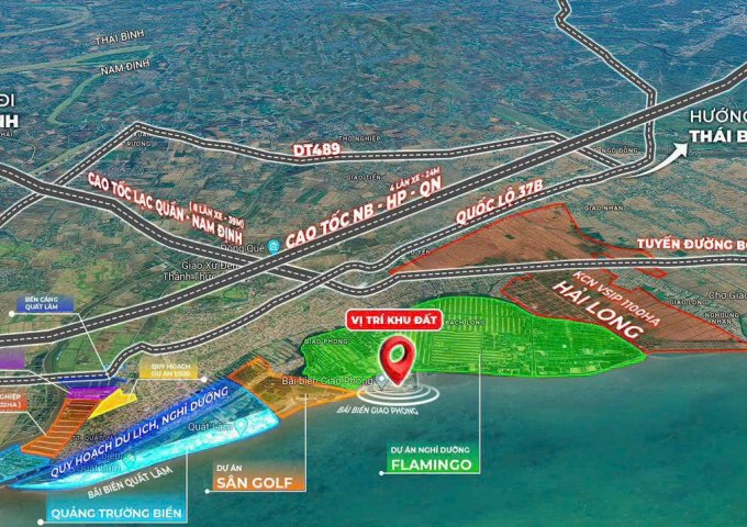 Bán đất nền ven biển Quất Lâm - Nam Định, giá 899 triệu/lô, Sổ đỏ lâu dài, Đầu tư rất tốt