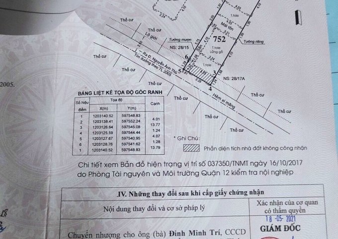 Bán nhà riêng tại Đường Hiệp Thành 26, Quận 12, Hồ Chí Minh diện tích 60m2 giá 3,1 ty