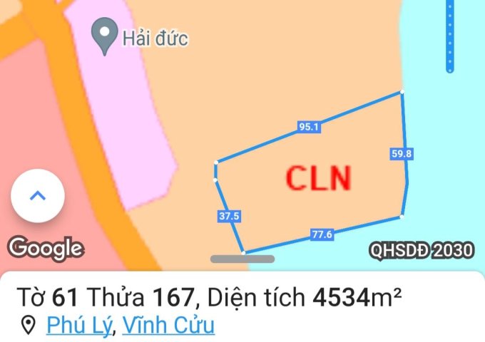 ĐẤT CHÍNH CHỦ - GIÁ TỐT - Vị Trí Đẹp Tại Xã Phú Lý, Huyện Vĩnh Cửu, Tỉnh Đồng Nai