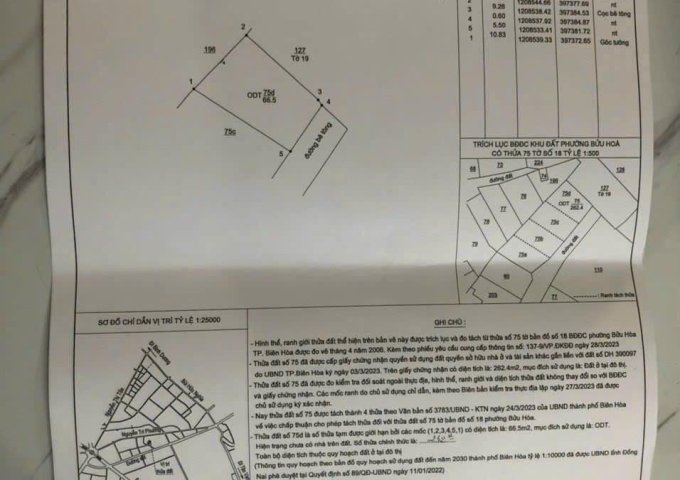 Đất đẹp đg xe hơi sổ riêng thổ cư p Bửu HÒa 1 ty799 TL