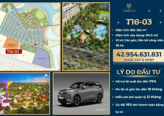 🔥🔥 KHU ĐẠI ĐÔ THỊ VINHOMES GRAND PARK TP THỦ ĐỨC 🔥🔥
🌟🌟 Giỏ hàng CĐT Manhattan còn lại 🌟🌟