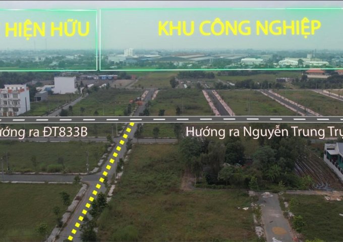 Bán Đất Khu Dân Cư Long Cang Đường 833B,5x20, 100m2 , Cắt Lỗ 550tr Bán Nhanh