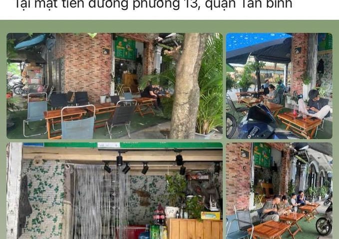 CẦN SANG NHƯỢNG LẠI QUÁN ĐỊA CHỈ; MẶT TIỀN ĐƯỜNG PHƯỜNG 13, QUẬN TÂN BÌNH