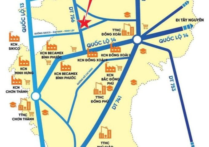 MINH LẬP CENTRAL - Bán đất giá siêu tốt Minh Lập, Chơn Thành, Bình Phước