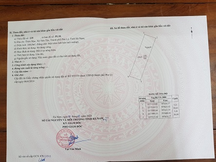 BÁN 2 LÔ ĐẤT ĐƯỜNG 68M VỊ TRÍ TẠI TIÊN TÂN, PHỦ LÝ, HÀ NAM Diện tích 104m2 và 126m2