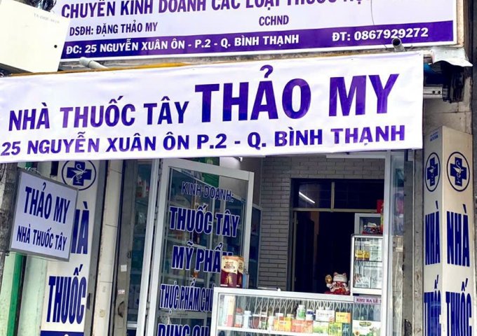 CẦN SANG NHƯỢNG LẠI CỬA HÀNG THUỐC ĐỊA CHỈ; 25 Nguyễn Xuân Ôn, Phường 2, Bình Thạnh