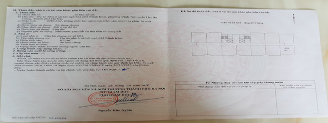 Chính chủ cần bán căn hộ 61,1m2, 2 PN ngõ 622 Minh Khai, Hai Bà Trưng Hà Nội.