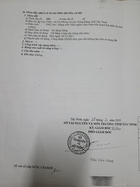 CHÍNH CHỦ CẦN BÁN NHANH LÔ ĐẤT ĐẸP TẠI KHU PHỐ LỘC CHÁNH - PHƯỜNG LỘC HƯNG - THỊ XÃ TRẢNG BÀNG - TÂY NINH