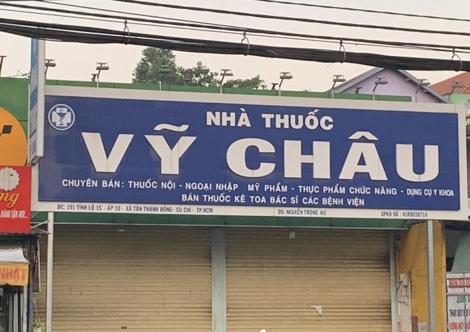 CHO THUÊ MẶT BẰNG TẠI NGÃ BA CHỢ ĐỊA CHỈ: Đường tỉnh lộ 15 ấp 10 xã Tân Thạnh Đông Củ Chi