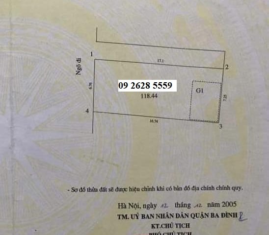 Mới nhất 0926285559 Bán nhà Phan Kế Bính 119m², Đất , MT 6.8 m, giá TL 17.7 tỷ Ba Đình