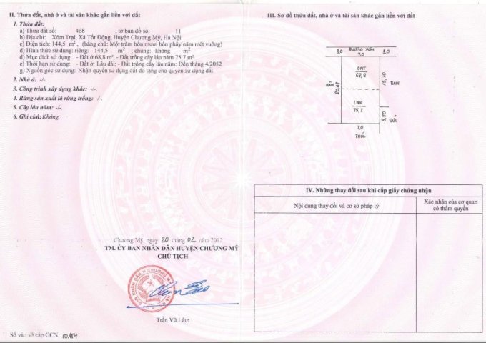 xóm trại tốt động chương mỹ hà nội dt 144m cách tỉnh lộ nguyễn văn trôi 100m cách chúc sơn hơn một km đường ô tô thoải mãi