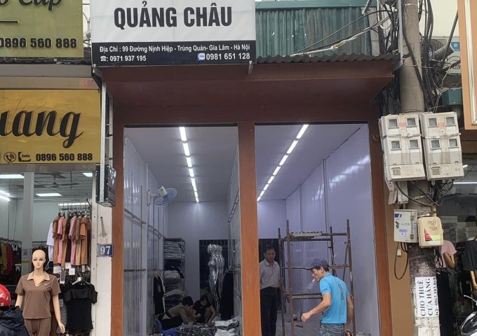 CHO THUÊ CỬA HÀNG Địa chỉ : Đường Trùng Quán - Ninh Hiệp - Hà Nội