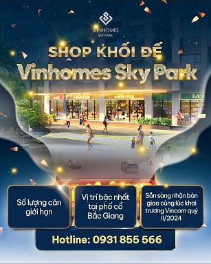 SHOP KHỐI ĐẾ VINCOM BẮC GIANG