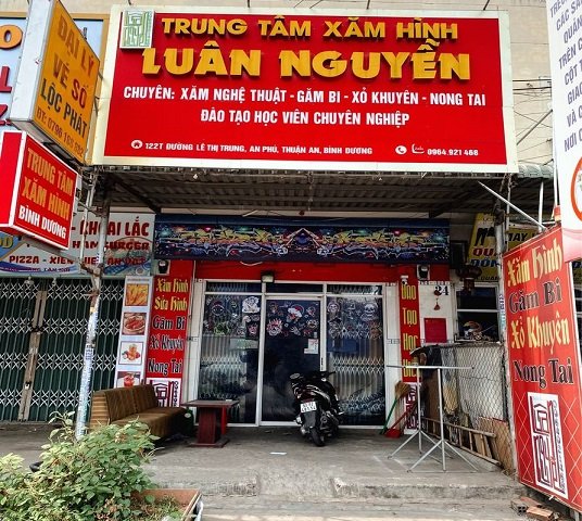 Mình cần sang lại tiệm xăm, lương khách ổn định tại P. An Phú, TP Thuận An.