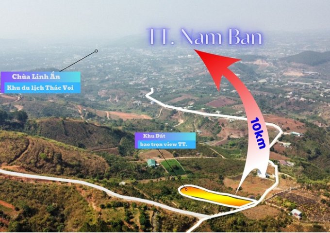 Cần bán nền 3 mặt tiền chính Mê Linh View cực đẹp ôm thị trấn Nam Ban