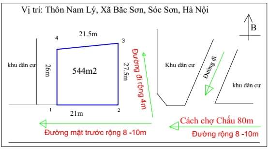 CHÍNH CHỦ BÁN ĐẤT 2 MẶT TIỀN XÃ BẮC SƠN - HUYỆN SÓC SƠN - HÀ NỘI.