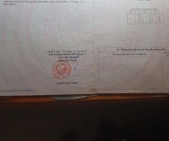 Bán đất 5x21 ,khu 494 Phường Tăng Nhơn Phú A, TP Thủ Đức, HCM