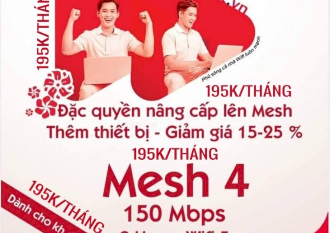 Chương Trình Khuyến Mãi Lắp Mạng Viettel Toàn Quốc Ngay Hôm Nay
195.000₫