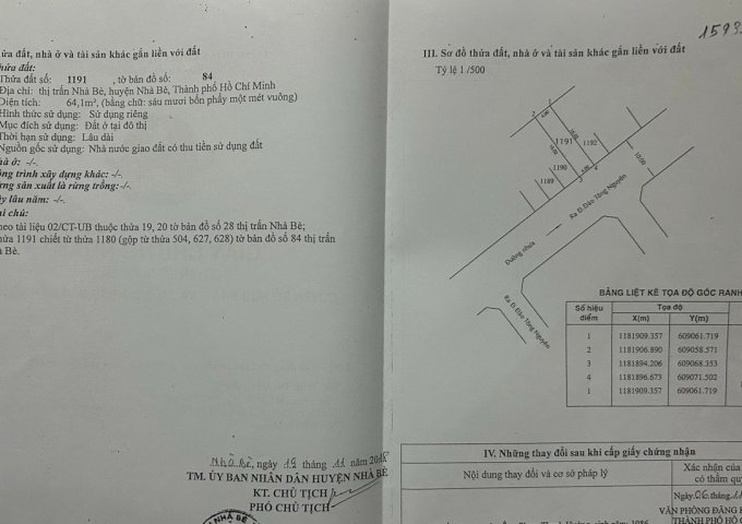 Bán ĐẤT trong khu Sài Gòn Mới - Đường Đào Tông Nguyên - Nhà Bè