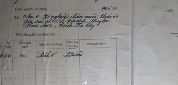 Cần bán lô đất tại xã An Khánh, Hoài Đức, HN; 80tr/m2; 0984299511