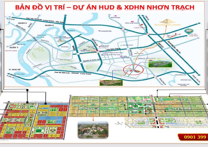 Cty Saigonland Nhơn Trạch - Mua bán đất Nhơn Trạch - Dự án Hud Nhơn Trạch Đồng Nai.