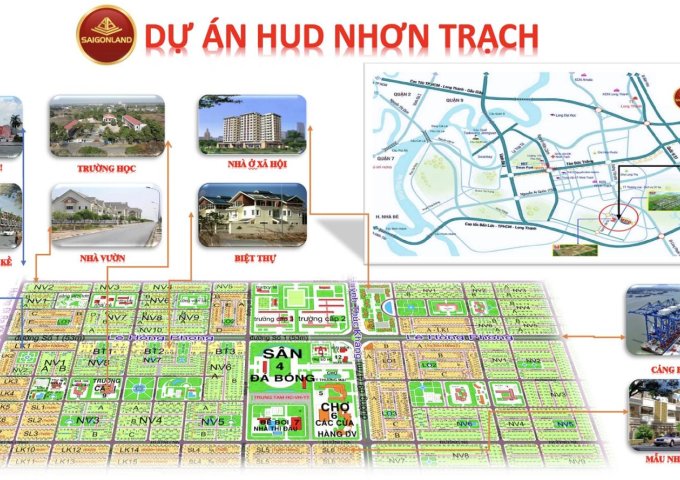 Cty Saigonland Nhơn Trạch - Mua bán đất Nhơn Trạch - Dự án Hud Nhơn Trạch Đồng Nai.