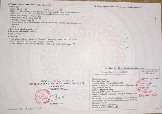 Bán nhà cấp 4 tại Phường Vạn Phúc, Hà Đông; 5 tỷ; 0984299511