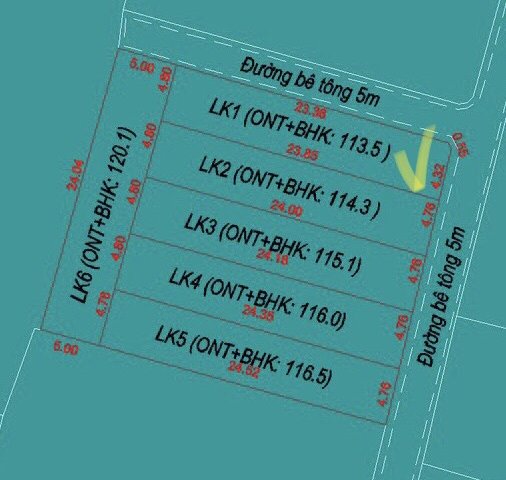 Chính chủ cần bán lô góc có 102 tại Tống Trân-Phù Cừ-Hưng Yên