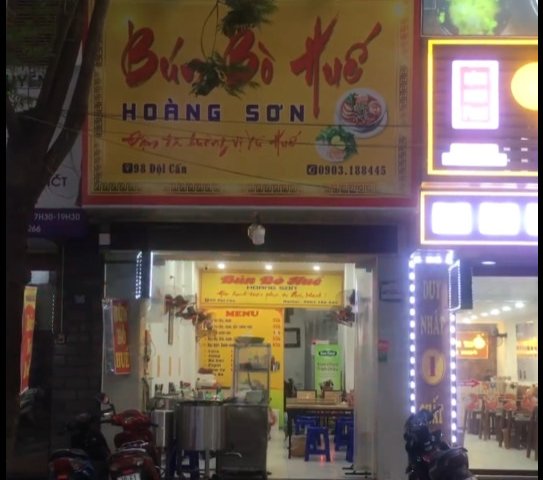 Sang nhượng cửa hàng bún bò huế ở 98 Đội Cấn Ba Đình Hà Nội