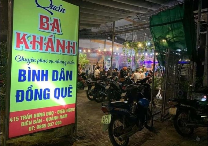 CẦN SANG NHƯỢNG QUÁN NHẬU TẠI ĐÀ NẴNG  415 Trần Hưng Đạo - Điện Ngọc - Quảng Nam - Đà Nẵng