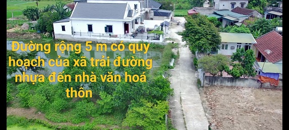 CẦN BÁN LÔ ĐẤT ĐẸP, ĐƯỜNG RỘNG, SAU ĐỔ ĐƯỜNG NHỰA TỪ NHÀ VĂN HÓA QUA LÔ ĐẤT RA HAI ĐƯỜNG CHÁNH BAO QUANH LÀNG BÁI THỦY, TỪ LÔ ĐẤT RA KCN ĐỊNH LIÊN 50.000 CÔNG NHÂN CHỈ TỪ 500-600M