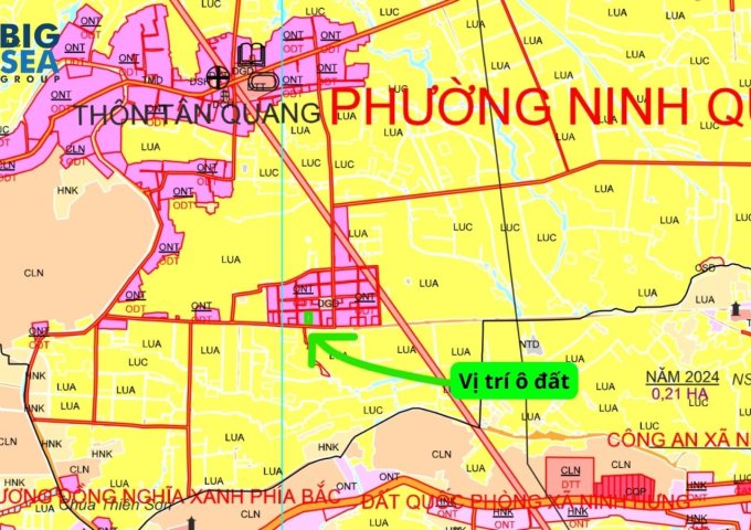 MỞ BÁN Lô đất Ninh Quang 624m2 đã có sẵn 200m2 đất ở lâu dài
