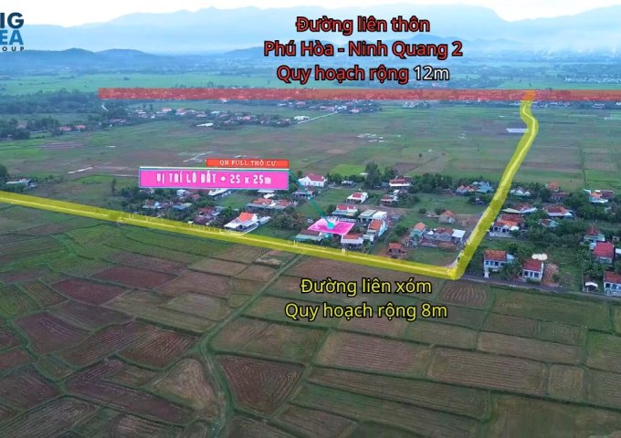 MỞ BÁN Lô đất Ninh Quang 624m2 đã có sẵn 200m2 đất ở lâu dài