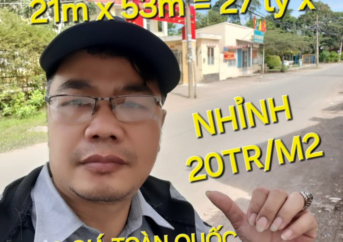 Bán Đất tặng Xưởng 1168m2 có 27 tỷ x Bùi Công Trừng Hóc Môn TPHCM
