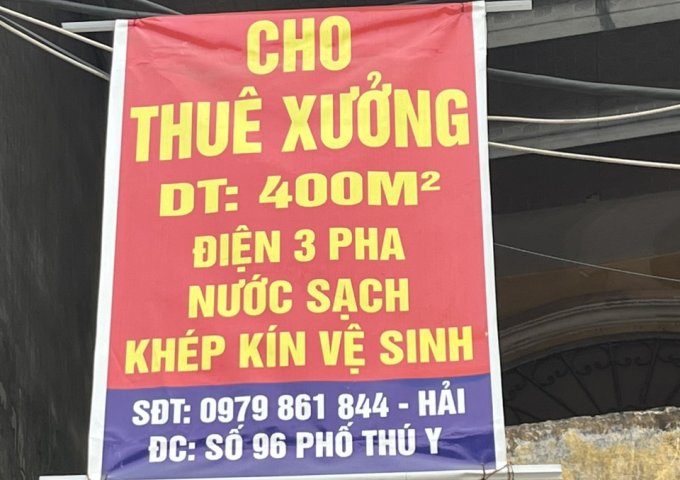 CẦN CHO THUÊ XƯỞNG TẠI XÃ ĐỨC THƯỢNG- HUYỆN HOÀI ĐỨC- THÀNH PHỐ HÀ NỘI