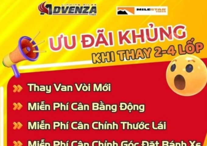 Chuyên Bán Lốp ADVENZA VÀ MILESTAR