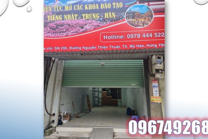 💥Cho thuê văn phòng cửa hàng mặt đường 196, P.Nhân Hòa, Mỹ Hào, Hưng Yên, 4tr/th; 0967492688