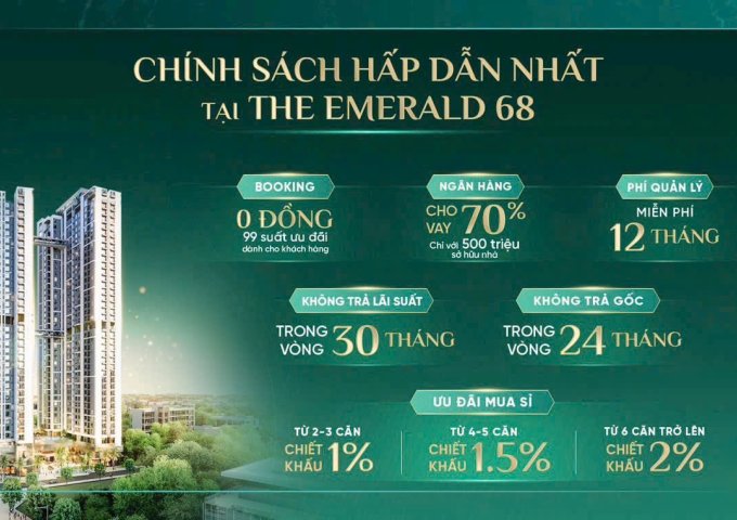 Căn hộ dự án cao cấp The Emerald 68 tại Bình Dương